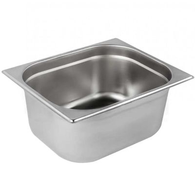 Kit 2 Cubas Gastronomica Inox 1/2x150mm com tampas Brasinox