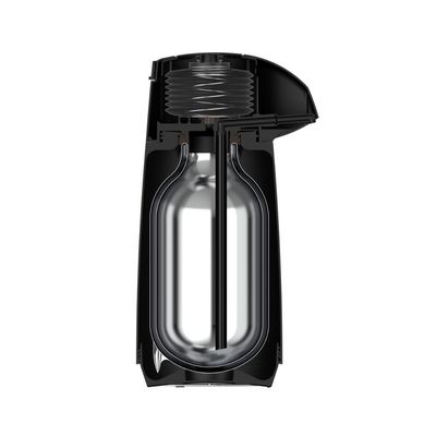 Garrafa Térmica Tramontina Exata em Plástico Preto com Ampola de Vidro 1 L