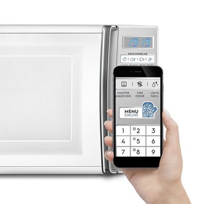 Micro-ondas Electrolux 27L Branco com 55 receitas pré-programadas e Função Tira Odor (MB37R) 220V