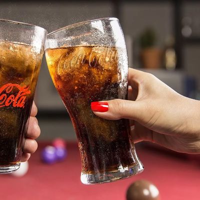 Copo Contour Coca Cola Transparente 470ml 12 Unidades - Nadir 7050