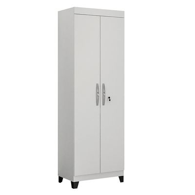 Armário Multiuso Valdemóveis C/2 P 5 Prateleiras/Pés Branco