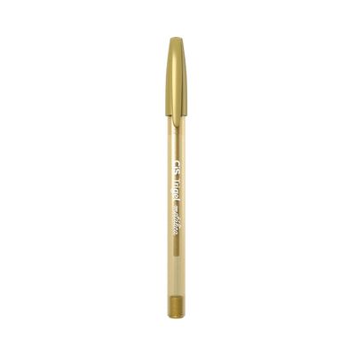 Caneta Gel Cis Trigel Corpo Triangular Tinta Metálica Ouro 1.0mm