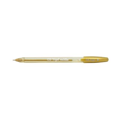 Caneta Gel Cis Trigel Corpo Triangular Tinta Metálica Ouro 1.0mm
