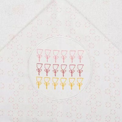 Toalha Felpuda Papi com Capuz Tulipa com Forro de Fralda 70x90cm