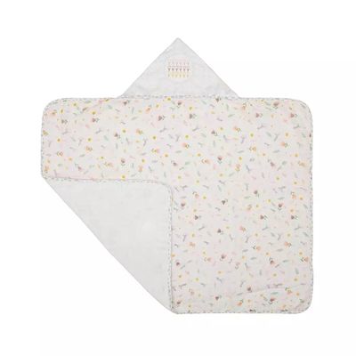 Toalha Felpuda Papi com Capuz Tulipa com Forro de Fralda 70x90cm