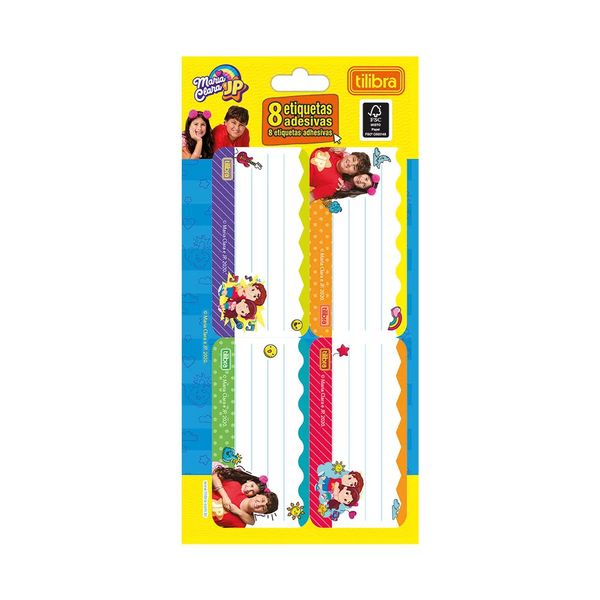 Etiqueta Adesiva Tilibra Maria Clara e JP para Identificação de Material Escolar Etiqueta Adesiva Tilibra Maria Clara e JP para Identificação de Material Escolar