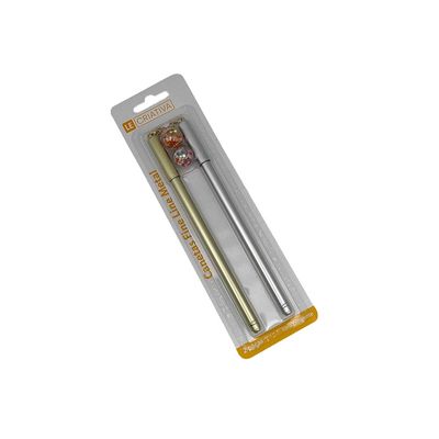 Caneta Fine Line Le Top Metálica Gold e Prata 0.5mm com 2 Unidades