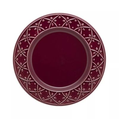 Prato Raso Oxford Mendi Cerâmica Redondo Corvina 26cm