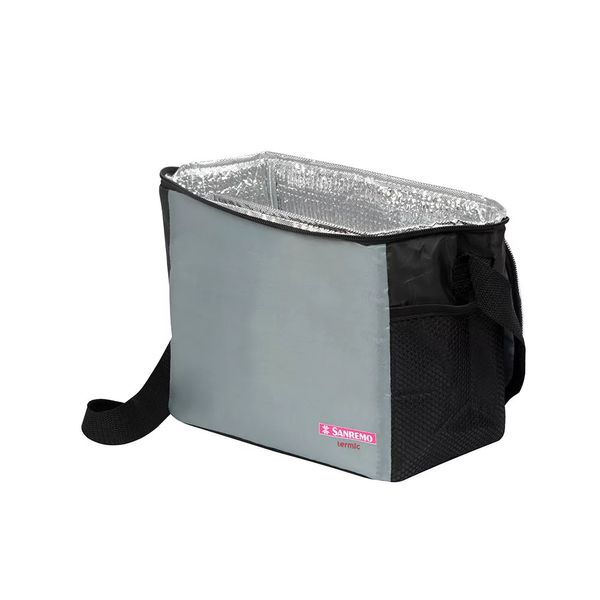 Bolsa Térmica Sanremo 4l Cinza com Alça de Mão e Lateral Ajustável Bolsa Térmica Sanremo 4l Cinza com Alça de Mão e Lateral Ajustável