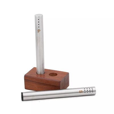 Kit Saleiro e Pimenteiro Wincy em Inox com Base em Madeira