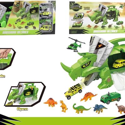 Dinossauro com Carrinhos Le