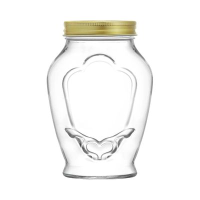 Pote de Vidro Laura Incolor 1L