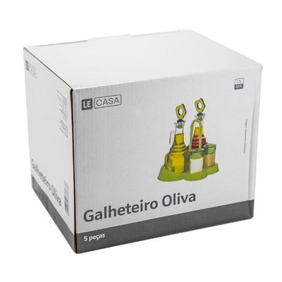 Jogo Galheteiro Le Oliva com 5 Peças Verde