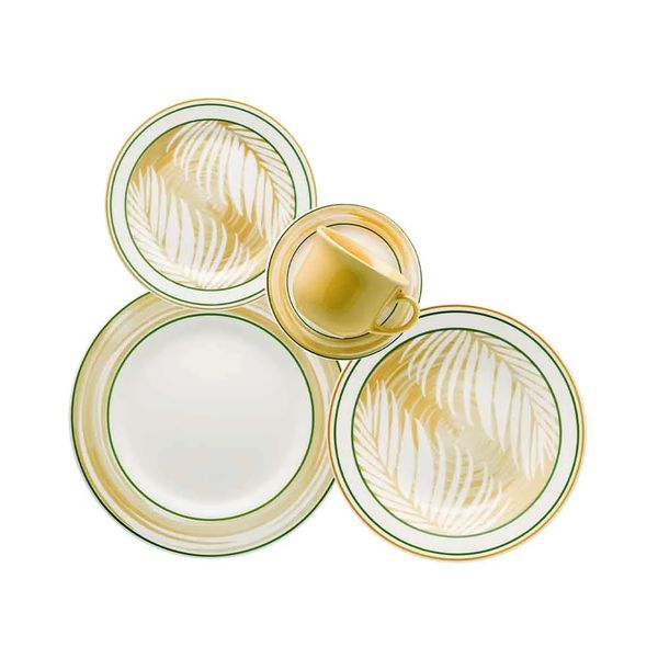 Aparelho de Jantar e Chá Biona Palmeira com 20 Peças Aparelho de Jantar e Chá Biona Palmeira com 20 Peças
