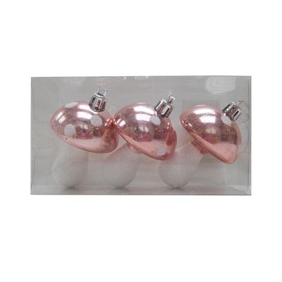 Enfeite Cogumelos Le com 3 Unidades Rosé Gold