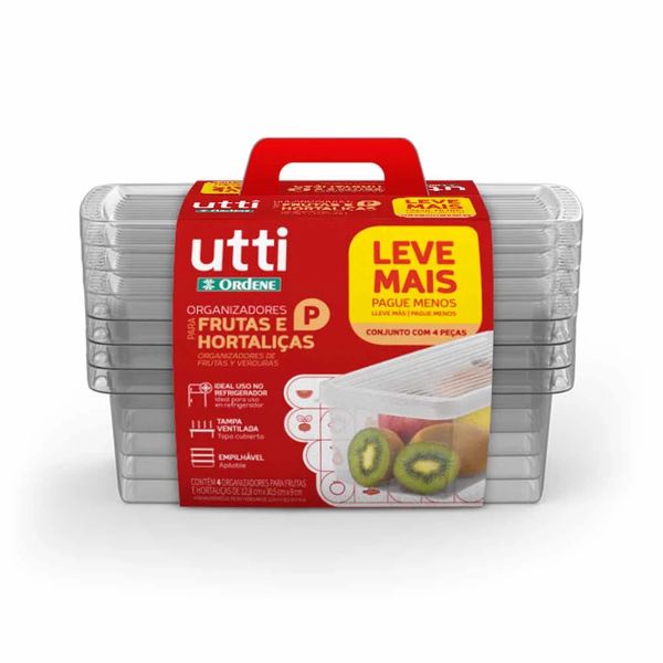 Organizador de Geladeira Ordene em Plástico P Organizador de Geladeira Ordene em Plástico P