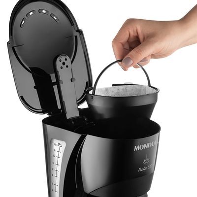 Cafeteira Elétrica Mondial Pratic CN-01 Preta 20 Xícaras - 127V