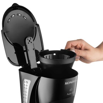 Cafeteira Elétrica Mondial Pratic CN-01 Preta 20 Xícaras - 127V