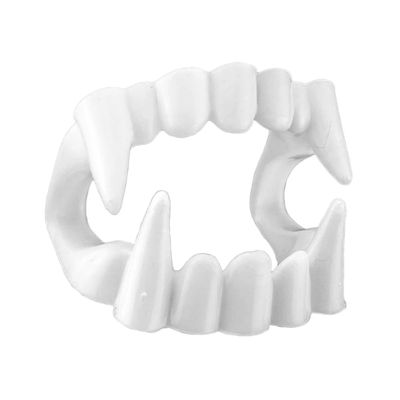 Dentadura Brasilflex Drácula Branco com 12 Unidades