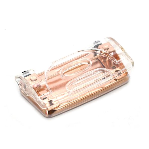 Perfurador de Papel Acrílico Metálic com 2 Furos para até 5 Folhas Rosé Gold Perfurador de Papel Acrílico Metálic com 2 Furos para até 5 Folhas Rosé Gold