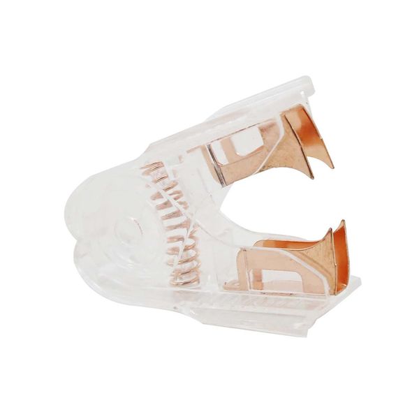 Extrator de Grampos Acrílico Metálic Rosé Gold