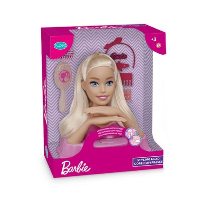 Busto Barbie Styling Hair Pupee Fala 12 Frases