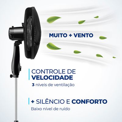 Ventilador de Coluna Mondial 6 Pás Super Power VSP40CB - 40cm 127V