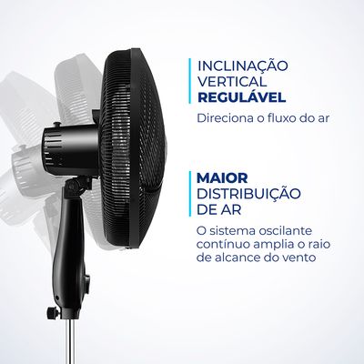 Ventilador de Coluna Mondial 6 Pás Super Power VSP40CB - 40cm 127V
