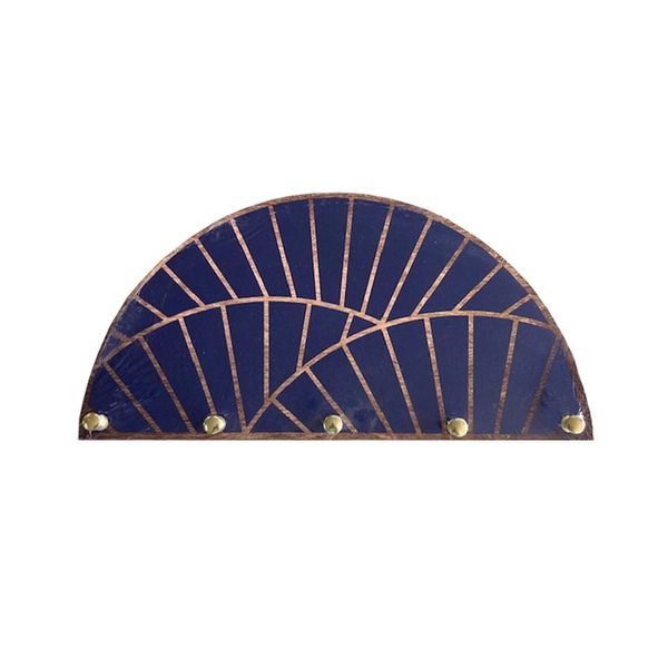 Cabideiro Porta-joias Le Korea com 5 Ganchos Dourados 30x15cm Cabideiro Porta-joias Le Korea com 5 Ganchos Dourados 30x15cm