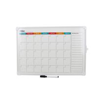 Quadro Magnético Branco Le Planejamento Mensal com Marcador 32x45,5cm