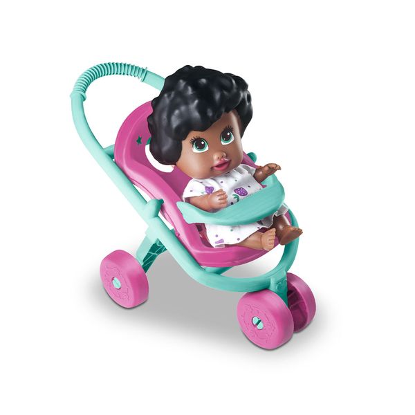 Boneca Milk Coleção Best Friends Carrinho de Passeio Negra Boneca Milk Coleção Best Friends Carrinho de Passeio Negra