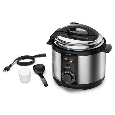 Panela de Pressão Elétrica Electrolux por Rita Lobo 5L Preta Efficient c/ Timer (PCE20) 220V