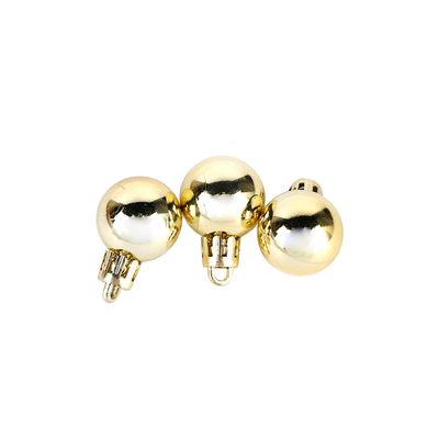 Kit Bola Natal Le 2,5cm com 20 Unidades Dourado