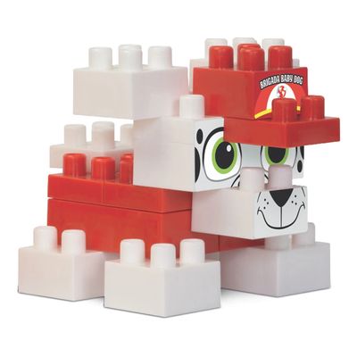 Blocos de Montar Brigada Baby Dog 16 Peças Mercotoys - Item Sortido