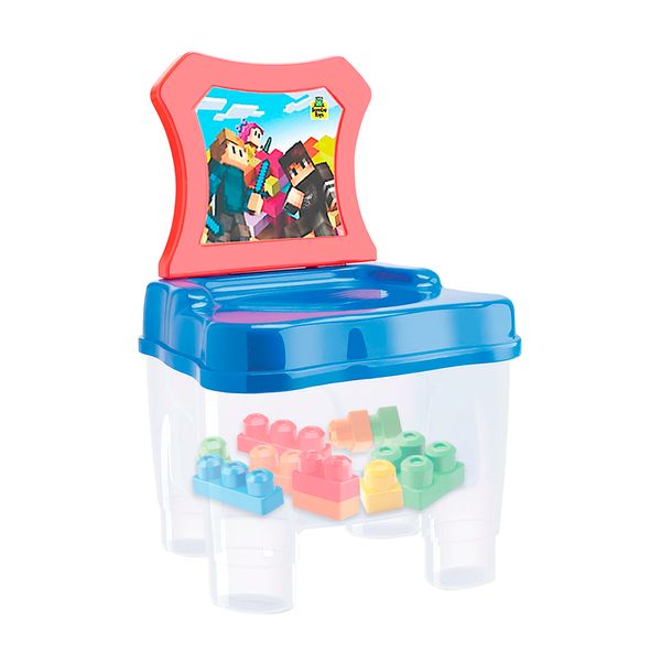 Cadeirinha Tchuco Samba Toys Blocks com 22 Peças para Montar