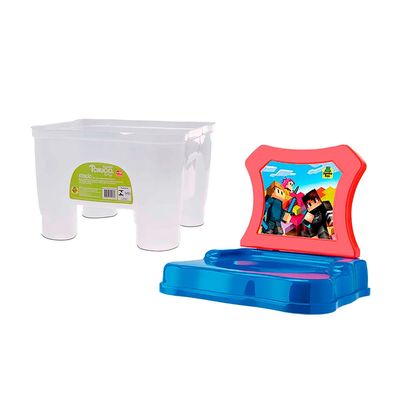 Cadeirinha Tchuco Samba Toys Blocks com 22 Peças para Montar