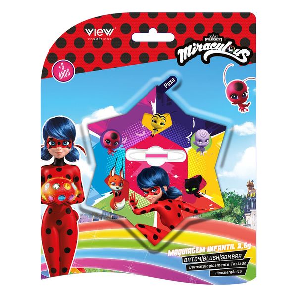 Estojo de Maquiagem Infantil View Miraculous Estojo de Maquiagem Infantil View Miraculous