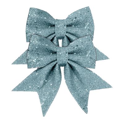 Kit Laço Com Glitter Casa Ambiente com 2 Unidades 13cm - Item Sortido