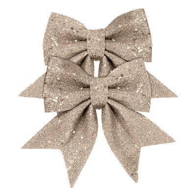 Kit Laço Com Glitter Casa Ambiente com 2 Unidades 13cm - Item Sortido