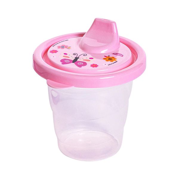 Copo Plasútil com Bico Decorado Menina 200ml