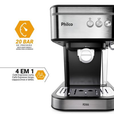 Cafeteira Expresso Philco 1,2L 20 Bar 950W PCF04A 127V