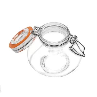 Conjunto de Potes para Condimentos de Vidro Casambiente com Tampa 6 Peças