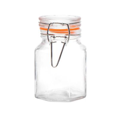 Conjunto de Potes para Condimentos de Vidro Casambiente com Tampa 6 Peças