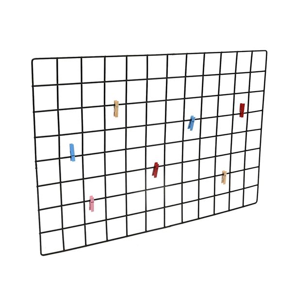 Painel Aramado Metaltru para Papéis e Fotos Modelo Retangular Preto