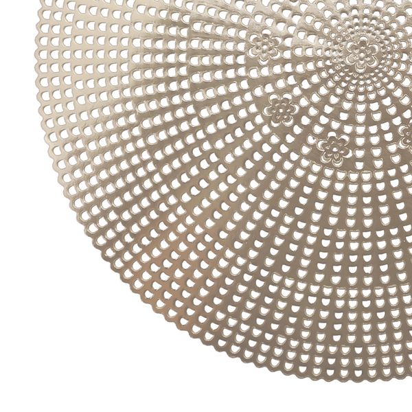 Jogo Americano Avulso Redondo Yangzi Macrome Dourado 40cm 1 Peça Jogo Americano Avulso Redondo Yangzi Macrome Dourado 40cm 1 Peça