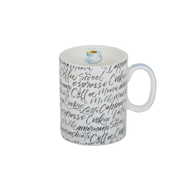Caneca Haus Frases Coffee em Porcelana Branca 340ml Caneca Haus Frases Coffee em Porcelana Branca 340ml