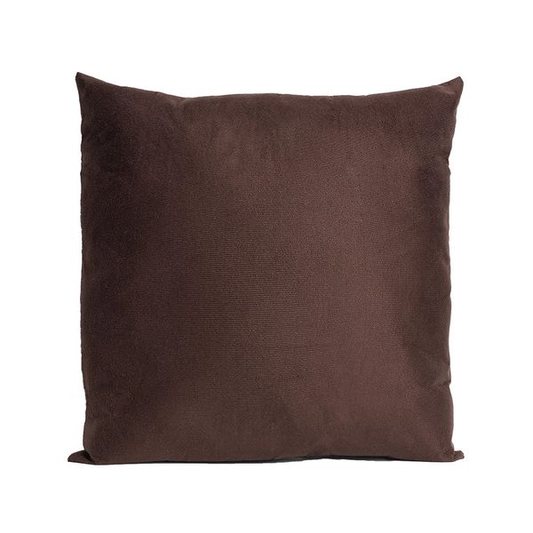 Almofada Le Suede com Zíper Marrom 45x45cm