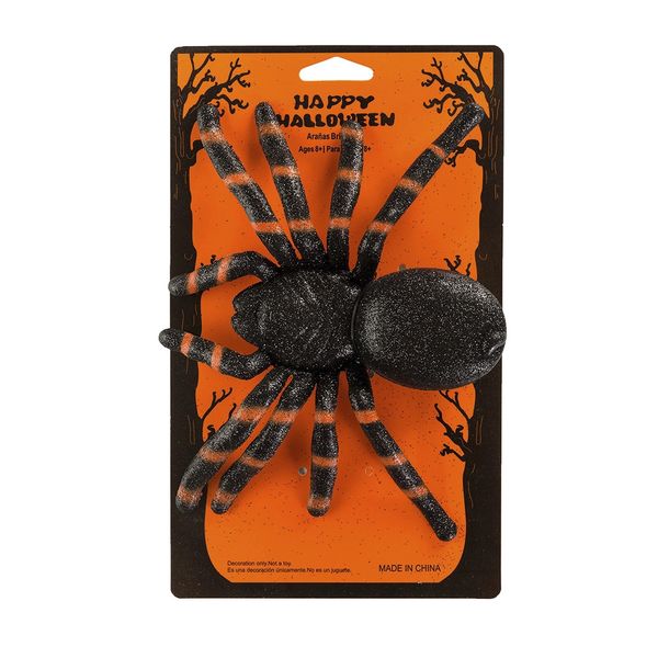 Enfeite Halloween Aranha Silver 16x20cm Enfeite Halloween Aranha Silver 16x20cm