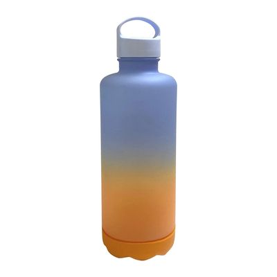 Garrafa Squeeze São Bernardo com Tampa Degradê Laranja e Azul 800ml