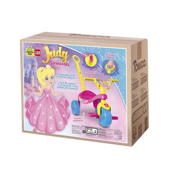 Triciclo Infantil Tchuco Judy Samba Toys com Haste